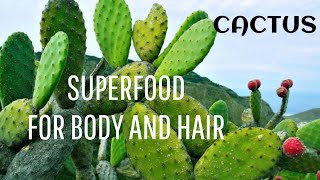 CACTUS  SUPERFOOD FOR BODY AND HAIR [upl. by Euphemiah]