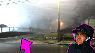 Inside the Tornado Panama City FL  Flying Debris and Power Flashes [upl. by Elamor]