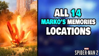 ALL 14 Markos Memories Locations in SpiderMan 2 STEPBYSTEP [upl. by Mildred924]