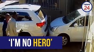 WATCH ‘I’m no hero’  says Alberton woman who rammed her vehicle into armed hijackers [upl. by Elreath]