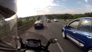 New BMW C650GT Scooter in peak hour traffic [upl. by Ecnerual]