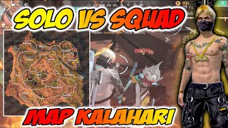 BARU BANGUN LANGSUNG GAS SOLO VS SQUAD  DI KASIH MAP KALAHARI DI AWAL PAGI [upl. by Miguelita]