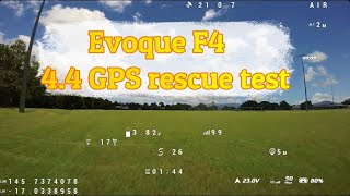 BETAFLIGHT 442 GPS RESCUE TEST IFlight Evoque F4 [upl. by Esinrahc975]