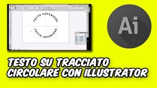 Testo su tracciato circolare con Illustrator per creare badge distintivi patch ecc [upl. by Lehcyar]