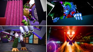 All NEW Jumpscares from Hiding Spots in 111 patch for FNAF Security Breach [upl. by Collbaith550]