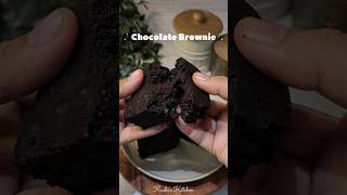 NO Oven Eggless CHOCOLATE BROWNIE with JUST 6 Ingredients  Brownie shorts [upl. by Martelle]