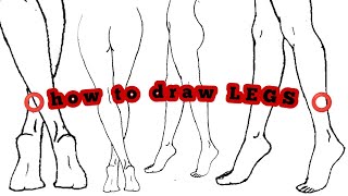 How to draw LEGS and FEET  art body tutorial  Pencil drawing SKETCH [upl. by Sitoel1]