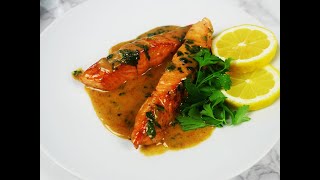 Simple Salmon Recipe With a Creamy Lemon Sauce [upl. by Gettings]