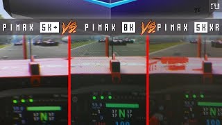 THROUGH THE LENSES  PIMAX 5K XR vs Pimax 5K vs Pimax 8K Comparison [upl. by Pas]