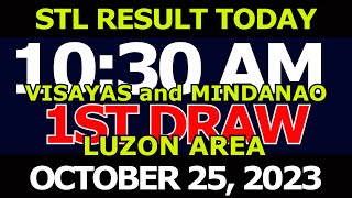 Stl Result Today 1030 am draw October 25 2023 Wednesday Live Luzon Visayas and Mindanao [upl. by Mariandi]