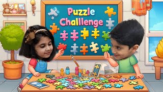 Jigsaw Puzzle Challenge Can You Solve It  Aiza and Ahil [upl. by Dareece]