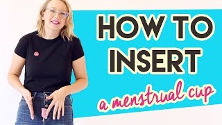 How to Insert a Menstrual Cup [upl. by Koenraad]