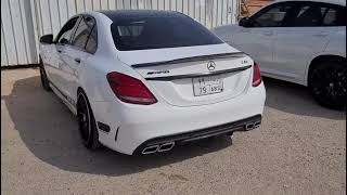 2016 Mercedes C200 Stage 2 280Hp Valved exhaust  Accelerate  Burbles [upl. by Atiroc]