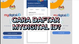 Cara Daftar Online mydigital ID  Malaysia [upl. by Lyj]