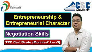 Entrepreneurship and Entrepreneurial Character  Module2  Lec3  CSC TEC Certificate 2024 [upl. by Barnabas127]