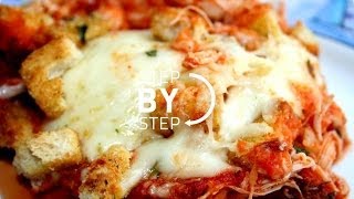 Easy Chicken Parmesan Chicken Parmesan Casserole Baked Chicken Parmesan Casserole [upl. by Yauqaj]