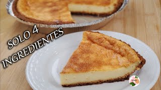 Como hacer Chessescake 4 INGREDIENTES Delicioso facil de hacer  pay de queso [upl. by Nrubloc553]