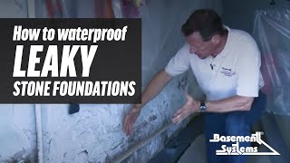 How to Waterproof Leaky Stone Foundations [upl. by Robena]