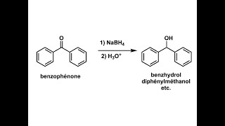 Expérience Réduction de la benzophénone avec le NaBH4 [upl. by Glenine]