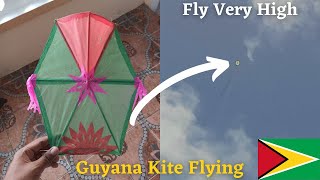 Look how high this kite flies  Guyana Kite Flying 2022 [upl. by Gleason]