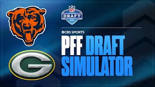 PFF NFL 7ROUND Mock Draft Simulator for Bears and Packers  CBS Sports [upl. by Attenal203]