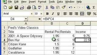 Microsoft Excel Tutorial for Beginners 3  Calculations Formulas [upl. by Nrol683]