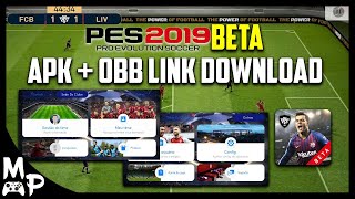 PES 2019 MOBILE BETA  APK  OBB LINK DOWNLOAD [upl. by Gyasi823]