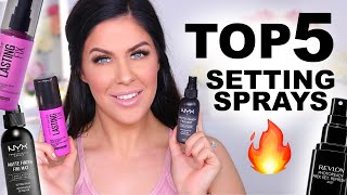 TOP 5 SETTING SPRAYS AFFORDABLE  DRUGSTORE [upl. by Ellett]