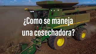 ¿COMO SE MANEJA UNA COSECHADORA John Deere 9660sts [upl. by Helsie477]