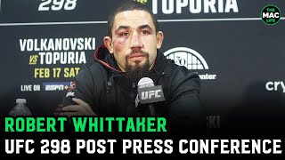 Robert Whittaker talks Paulo Costa win quotI look like this every fightquot [upl. by Ecirehc407]