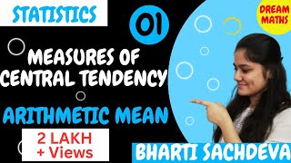 Introduction to Measures of central tendencyArithmetic meanStatisticsDream Maths [upl. by Murphy335]