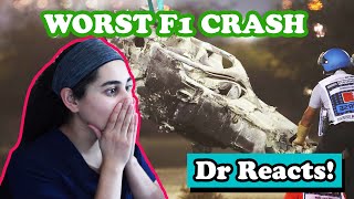 Doctor Reacts to CRAZIEST Formula 1 Crash Ever Seen  Romain Grosjean at Bahrain GP SCARY [upl. by Pauly297]