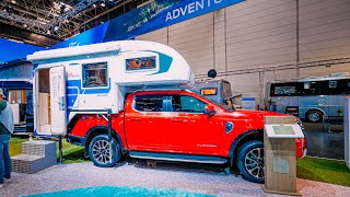 NEW FORD RANGER 2024 PLATINUM TISCHER TRAIL CAMPER SHELL Caravan Salon Düsseldorf 2023 [upl. by Faunie]