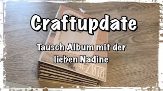 Craftupdate Mini Album mit Papier aus Action Material Scrapbook Album watch me DIY [upl. by Billie]