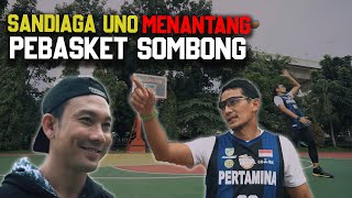 PAMER TRICK SHOT SANDIAGA UNO MENANTANG PEBASKET SOMBONG [upl. by Vastah]