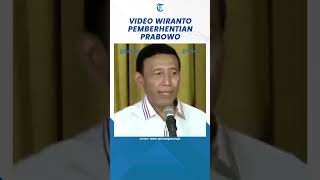 Viral Lagi Pernyataan Wiranto Soal Pemecatan Prabowo dari ABRI [upl. by Celia530]