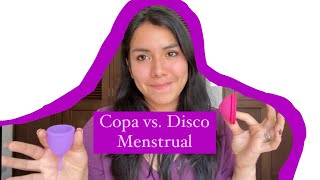 Diferencias entre copa menstrual y disco menstrual 🙋🏻‍♀️💜  Copas Menstruales GT [upl. by Annaig36]