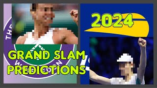 2024 GRAND SLAM PREDICTIONS  BONUS PREDICTION [upl. by Libbey461]