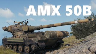 AMX 50B 5 minutes of battle 8K DMG just press W  world of tanks complete 4K [upl. by Annhoj]