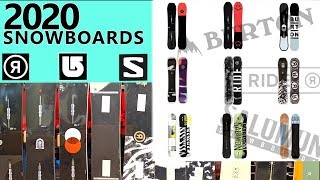 2020 Snowboards 3 Best Boards from Ride Burton Salomon Superpig [upl. by Onivla880]