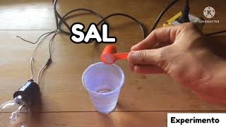 experimento  proyecto de Electricidad agua y sal datoscreativos [upl. by Aicilla]