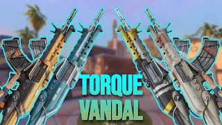 Torque Vandal Skin Showcase  VALORANT Episode 9 Act 3 Battlepass Skins [upl. by Delaryd]