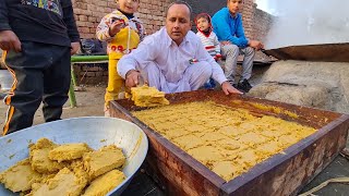 Organic Jaggery Powder Making Process  JAGGERY MAKING  Gurr Making  Village Life in Pakistan [upl. by Sum]