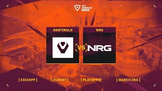 Sentinels vs NRG  VCT Americas Kickoff  Playoffs  Map 1 [upl. by Dearborn]