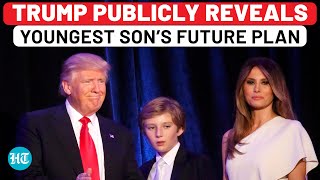 Donald Trump Drops Big Hint Over Son Barron’s Future quotHe Made His Choicequot  US Elections [upl. by Akerdnuhs479]