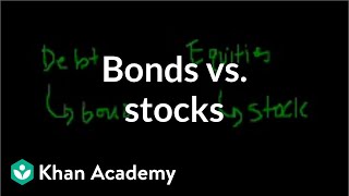 Bonds vs stocks  Stocks and bonds  Finance amp Capital Markets  Khan Academy [upl. by Netsirhc]