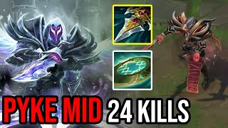 GETTING 24 KILLS ON PYKE MID IS SO EASY [upl. by Yticilef]