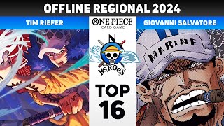 TOP 16  RP LAW VS SAKAZUKI  OFFLINE REGIONAL 768 PLAYER  NOHEROES  OP06 [upl. by Mcgill640]