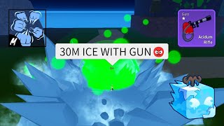 Bounty Hunting With 30M Ice  Acidum Rifle  Super Human Combo Is INSANE 😈  Blox Fruit PvP [upl. by Zelazny583]