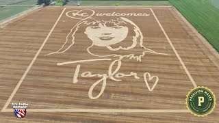 From Blank Space to Taylor Swift Masterpiece in a Wheat Field Unveiling the Spectacular Crop Art [upl. by Elisabeth]